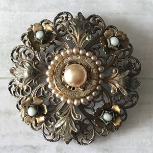 Vintage Filigree Brooch